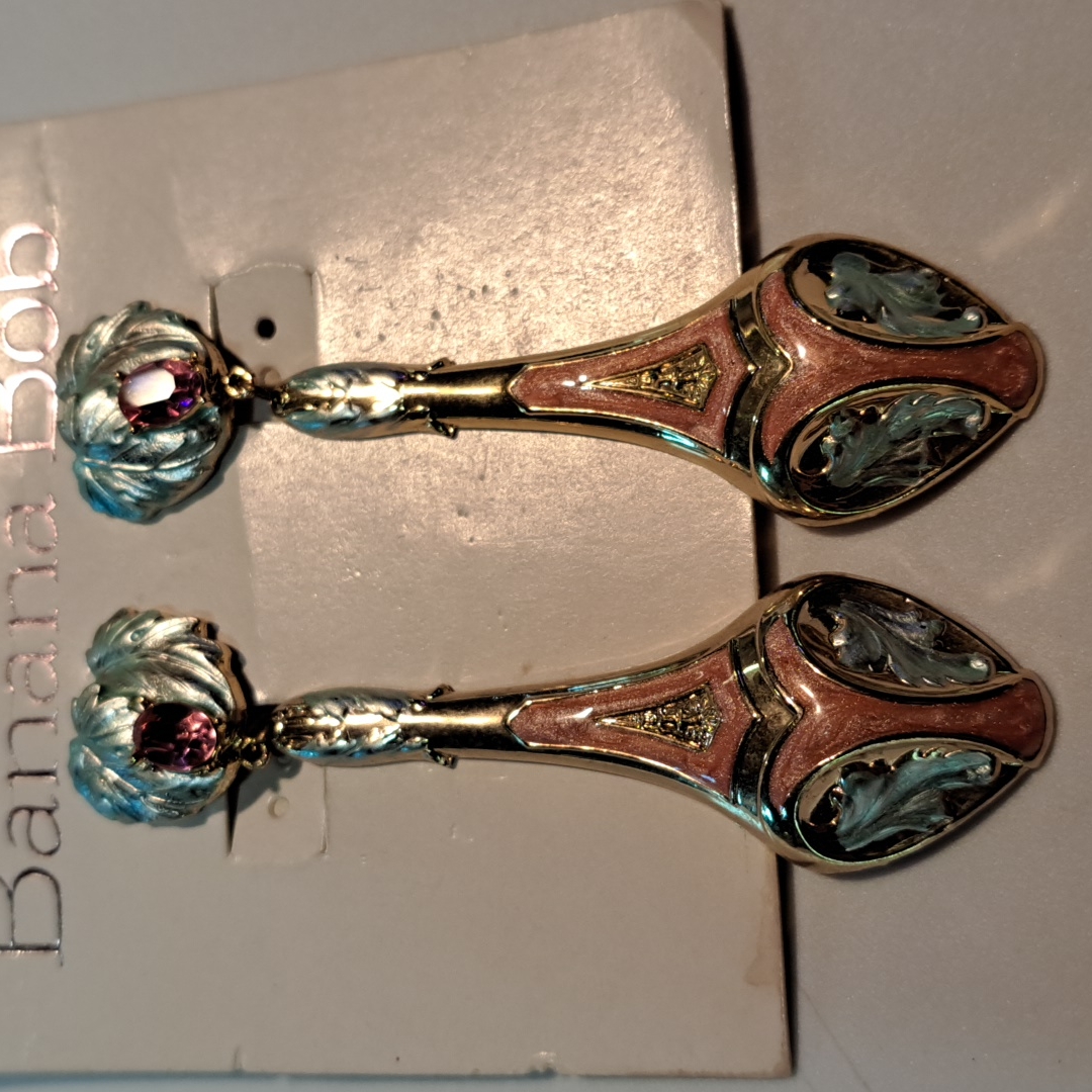 Vintage Banana Bob Earrings 25$
